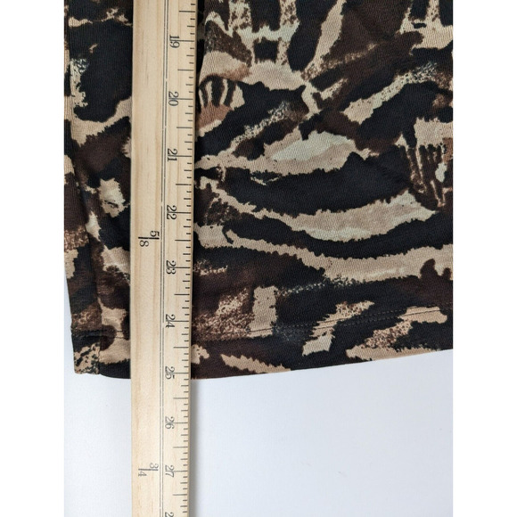 Chicos Travelers Tank Top Animal Print Safari Cheetah Zebra Brown Large - Picture 7 of 7